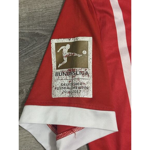 2017/2018 Adidas FC Bayern Munich Home Red Soccer Jersey Skater - Men’s Medium - Picture 5 of 11
